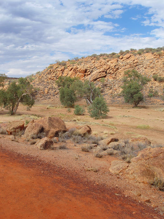 dry desert landscape near alice springs