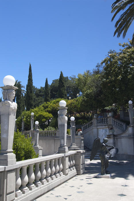Editorial Use Only: Hearst Castle romanesque gardens near the famous neptune outdoor pool