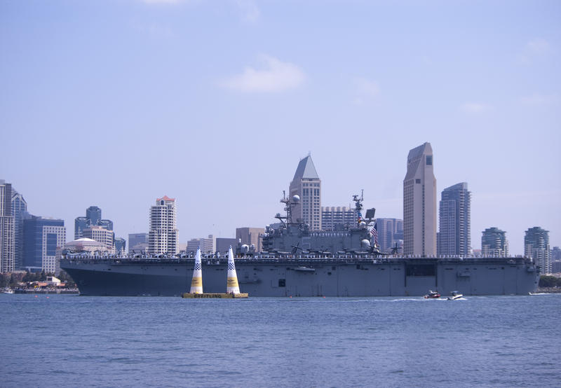 the US midway aircraft carrier, floating museum in san diego
