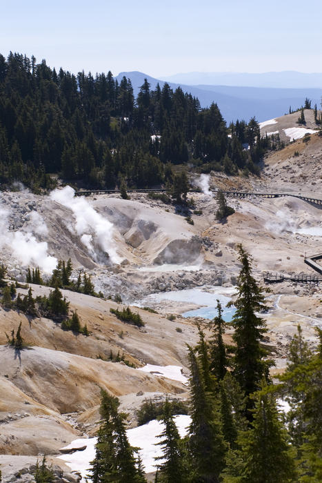 Bumpass Hell is a geothermal area of hot springs and mud pots in the Lassen Volcanic National Park