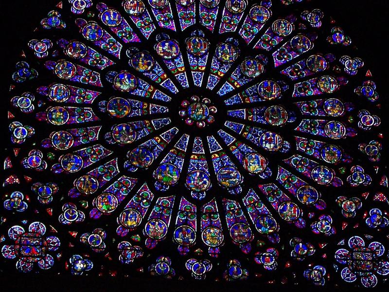 <p>Notre Dame Stained Glass Window</p>