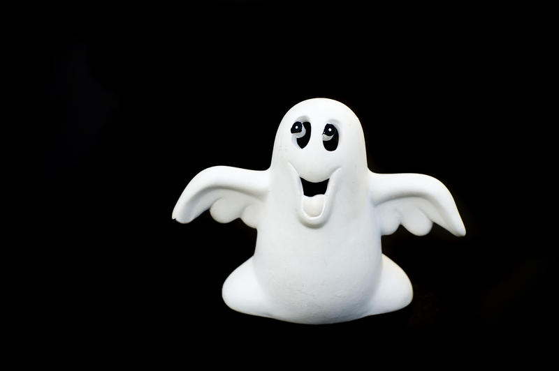 a fun halloween ghost ornament with wings