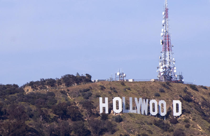 editroial use only: the hollywood sign, a famous californian landmark