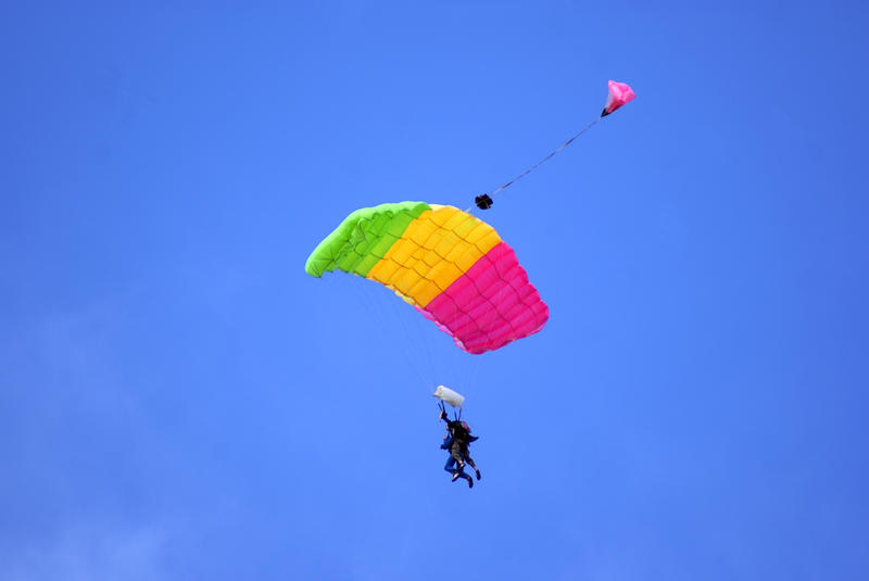 <p>Skydiving in tandem</p>Tandem Parachuting