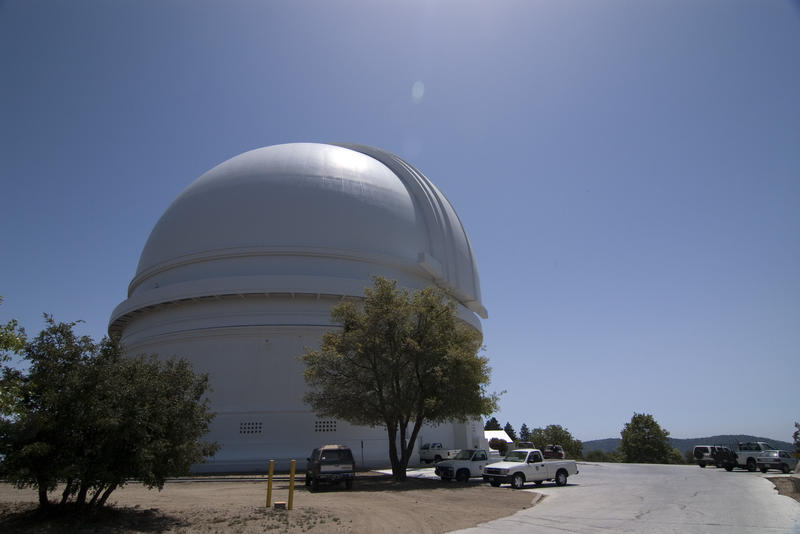 the dome of the palomar observatory near san diego, california