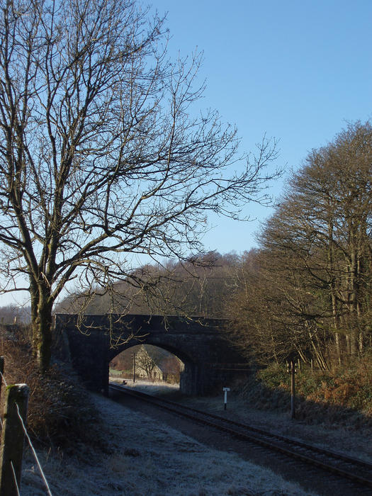 a small railway arch on the haverthwaite steam railway
