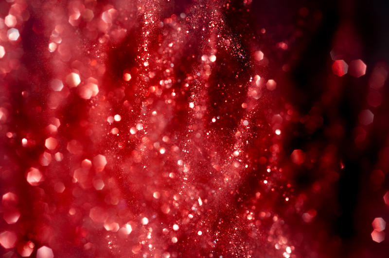 an abstract red glitter christmas background