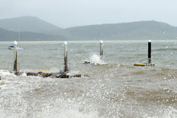 3539-a jetty being wrecked by a strom