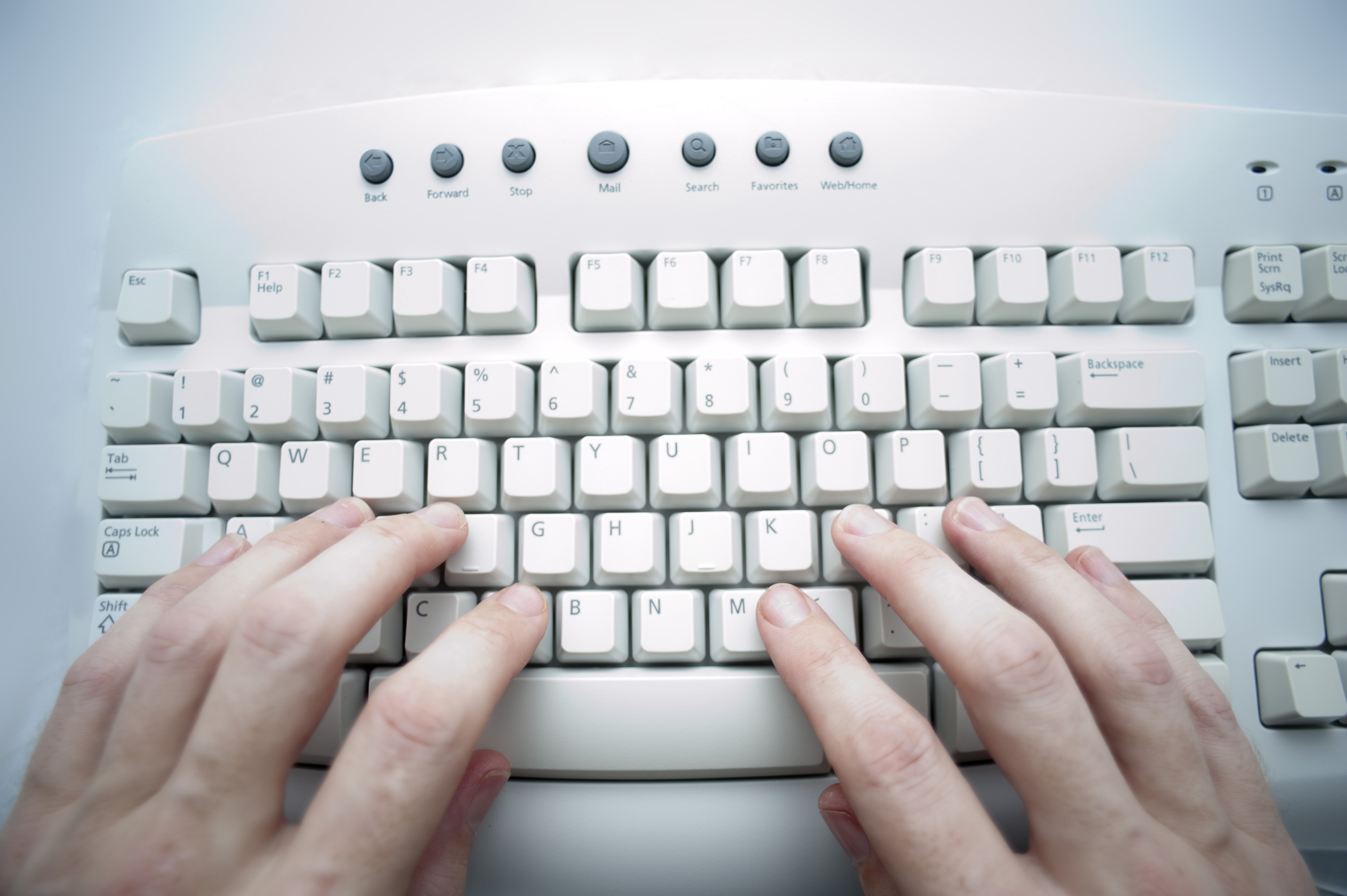 computer typing keyboard