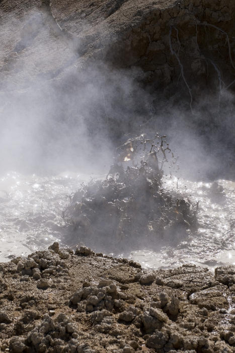 bubbling volcanic mud in the Lssen Volcanic National Park