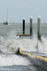 3542-a jetty being smashed by a strom
