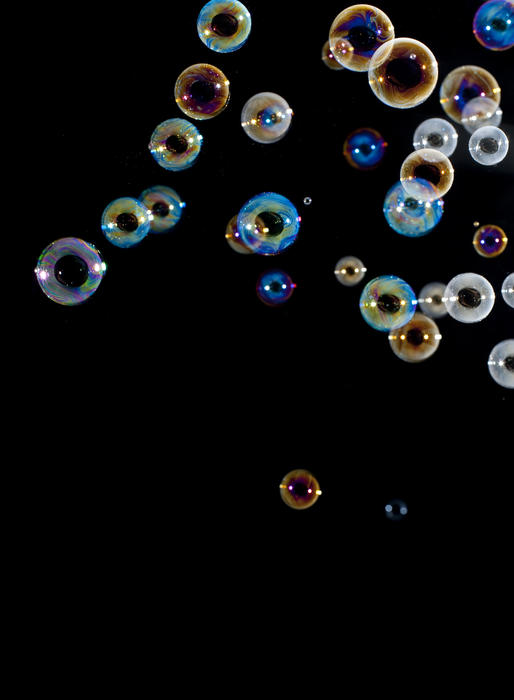 a background of floating bubbles