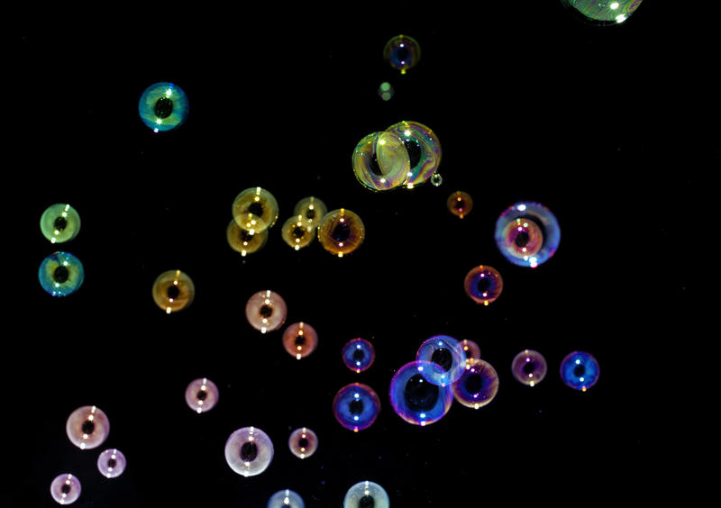 an assortment of colorful bubbles of various sizes makes an attractive background image