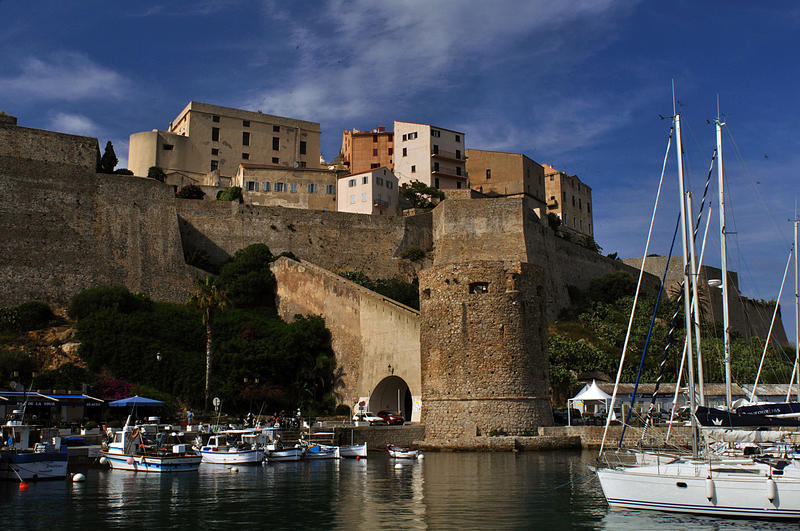The citadel in Calvi, built by the Genoese between the 13th & 15th centuries 
