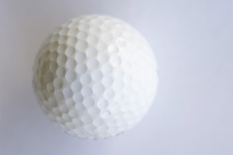a plain golf wall on a white background