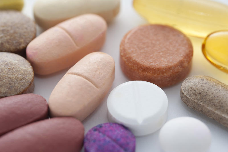 medical concepts, an assortment of pills