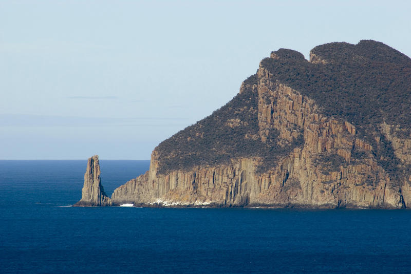 spectacular natural rocks formations on cape pillar, tasman peninsula