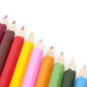 6970   Diagonal row of coloured pencils