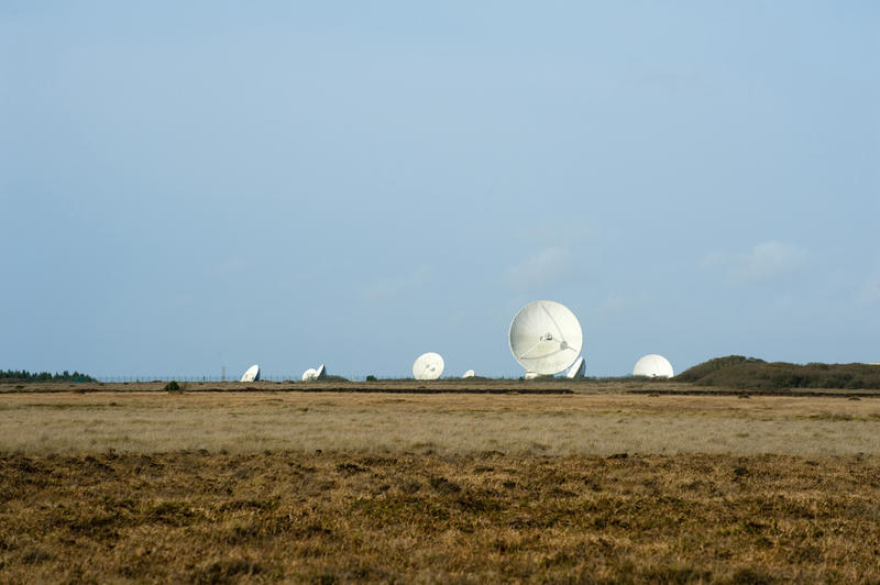 Goonhilly Earth Station on the Goonhilly Hills, Lizard Peninsula in Cornwall and houses the first parabolic satellite dish, named Arthur, which is now a protected monument