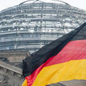 7080   German flag and the Reichstag dome
