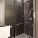 6930   Glass shower cubicle