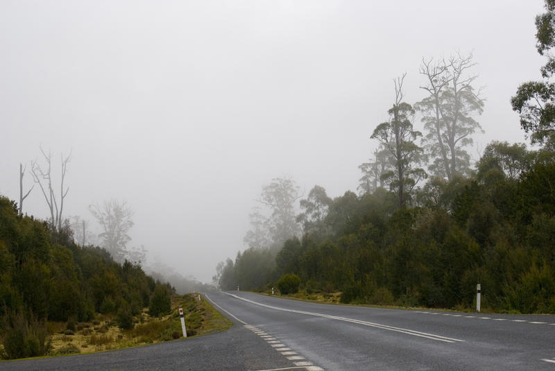 the gordon road built for logging and dam building, tasmania