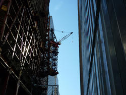 6658   Constructionn on an urban skyscraper