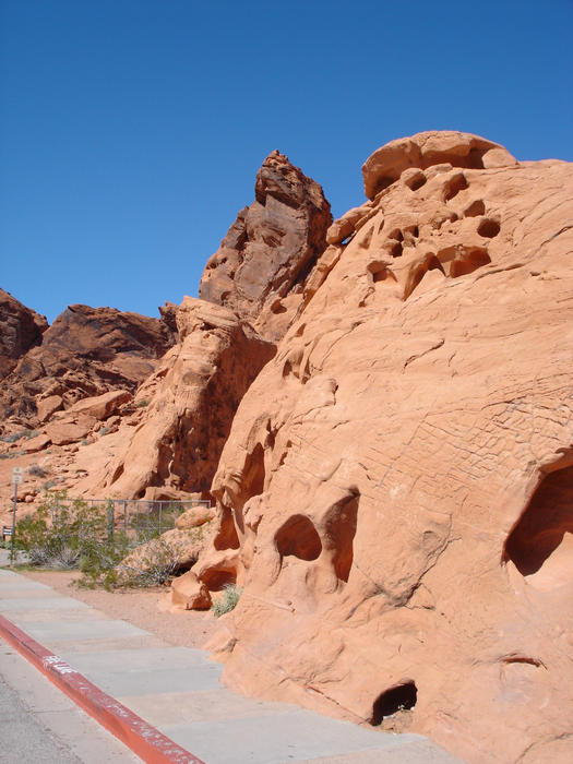 red rock formations in the desert
