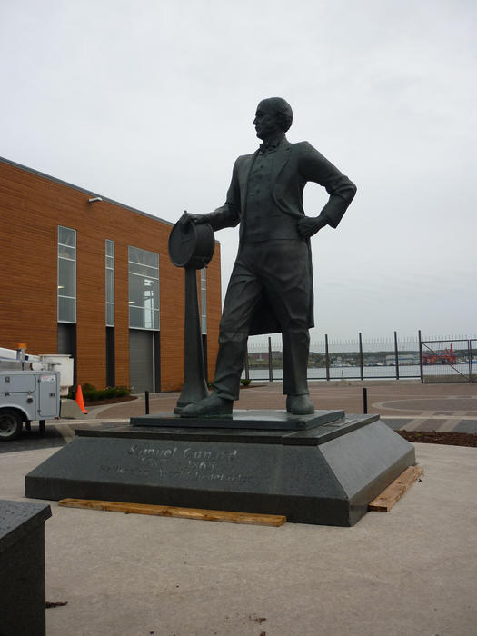 Sir Samuel Cunard statue, Halifax , Canada, founder of the Cunard Shipping Line