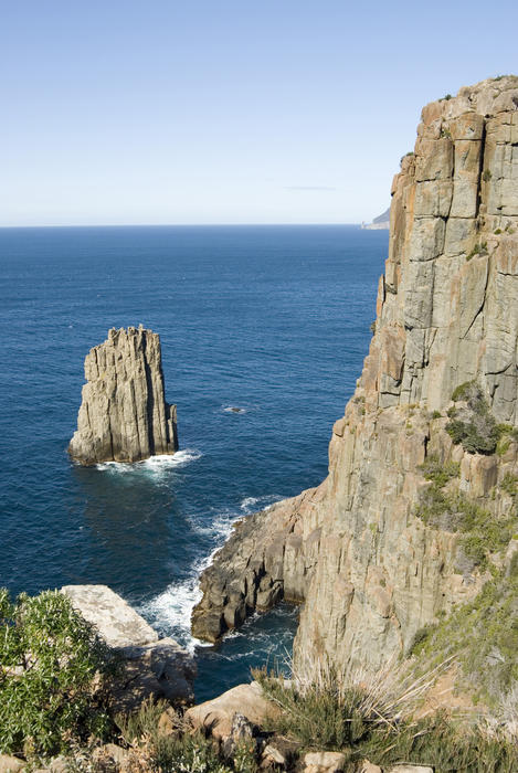 an outcrop of rocks off the coast of cape hauy