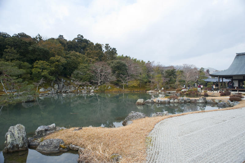 The Sogen Pond at the Tenryu-ji temple, Kyoto, Japan