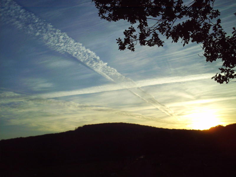 <p>trails on sunrise</p>
