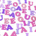 7034   Vowels in purple and pink