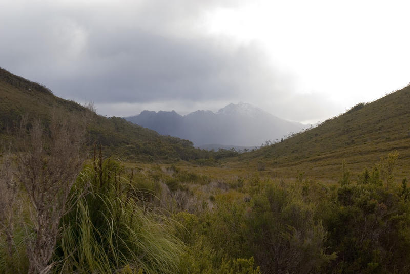unspot natural landscape in tasmanias southwest wilderness