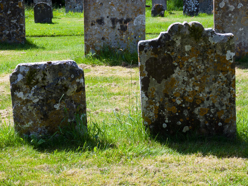<p>Ancient Gravestones</p>Ancient gravestones stand in a churchyard which has been in use since the middle ages and still serves the community today.