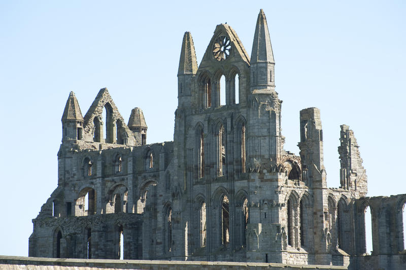 Ruins of Benedictine's Abbey in Whitby, North Yorkshire