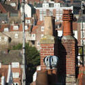 8015   Rooftop view of chimney pots