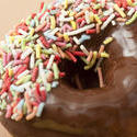 10398   Chocolate doughnut dipped in sprinkles