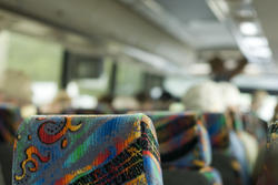 11133   Interior of a tour coach bus