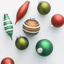11688   Colorful selection of Christmas ornaments