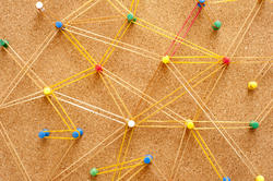 10773   Networking Concept Using Pins and Rubber Bands