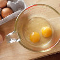 8437   Cracked eggs in a measuring jug