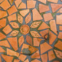 10915   Leaf and Flower Shaped Terracotta Tiles