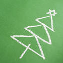 11566   Simple hand drawn chalk Christmas tree