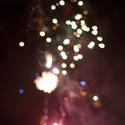 8875   Background bokeh of exploding fireworks