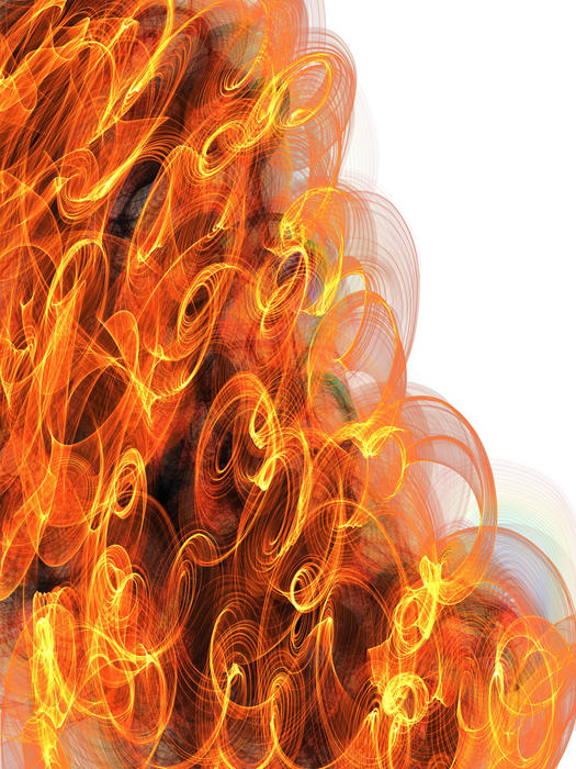 <p>Digital flaming swirls of fire.</p>

