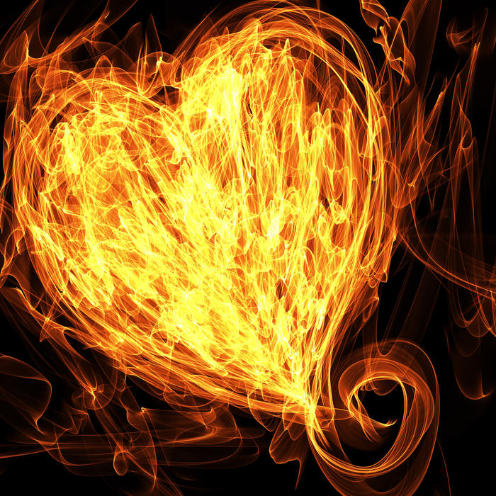 <p>Heart on fire clip art illustration.</p>
