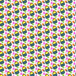 10859   food cupcake pattern
