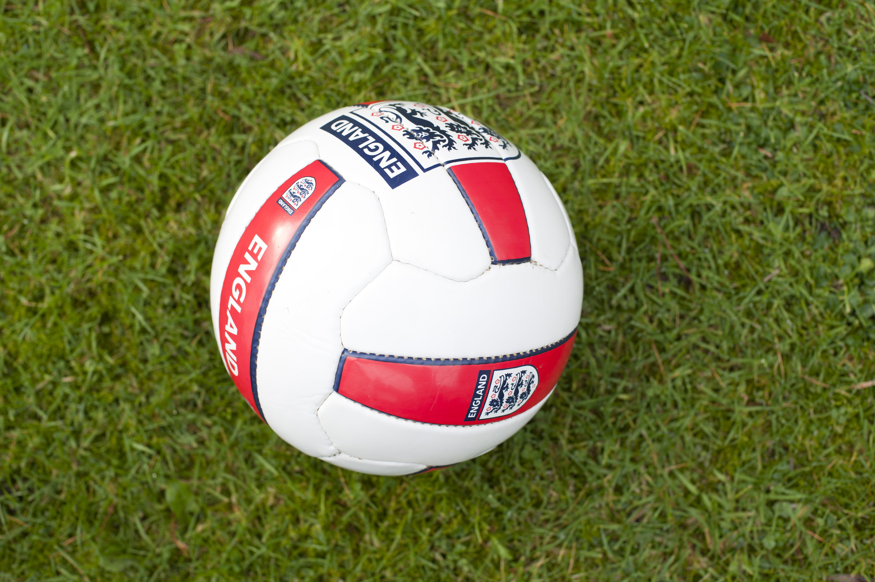 Free Stock Photo 9966 England soccer ball on a green field ...