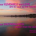 10737   God&#039;s Kindness, Love and Faithfulness